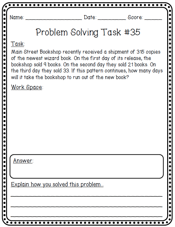 Lesson 9 problem solving practice answers